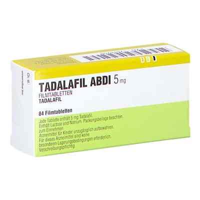 Tadalafil Abdi 5 Mg Filmtabletten 84 stk von Abdi Farma GmbH PZN 17874708