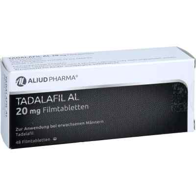 Tadalafil Al 20 mg Filmtabletten 48 stk von ALIUD Pharma GmbH PZN 13231959