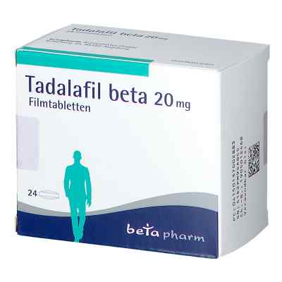 Tadalafil beta 20 mg Filmtabletten 24 stk von betapharm Arzneimittel GmbH PZN 13700288