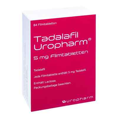 Tadalafil Uropharm 5 mg Filmtabletten 84 stk von Abanta Pharma GmbH PZN 13813791