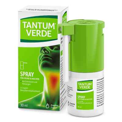 Tantum Verde 1,5 mg/ml Spray zur Anwendung in der Mundhöhle 30 ml von Angelini Pharma Deutschland GmbH PZN 11104004