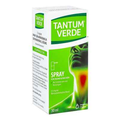 Tantum Verde 1,5 mg/ml Spray zur Anwendung in der Mundhöhle 30 ml von Angelini Pharma Deutschland GmbH PZN 11104004
