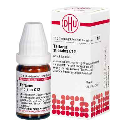 Tartarus Stibiatus C12 Globuli 10 g von DHU-Arzneimittel GmbH & Co. KG PZN 07181826