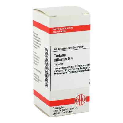 Tartarus Stibiatus D4 Tabletten 80 stk von DHU-Arzneimittel GmbH & Co. KG PZN 02815634