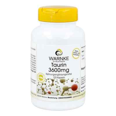 Taurin 3600 mg Kapseln 120 stk von Warnke Vitalstoffe GmbH PZN 12372066