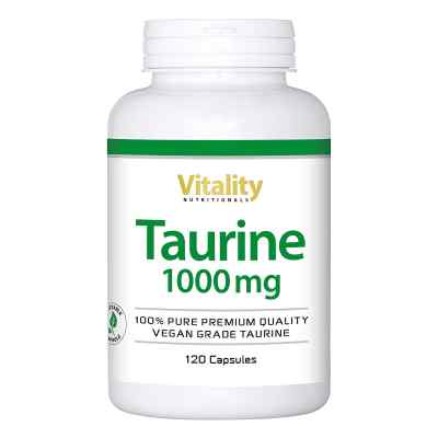 Taurine 1000mg Kapseln vegan 120 stk von Vision Healthcare B.V. PZN 18830038