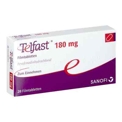Telfast 180 mg Filmtabletten 20 stk von A. Nattermann & Cie GmbH PZN 08540368