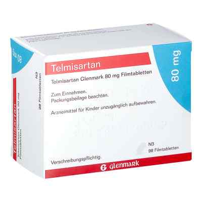 Telmisartan Glenmark 80mg 98 stk von Glenmark Arzneimittel GmbH PZN 11047708