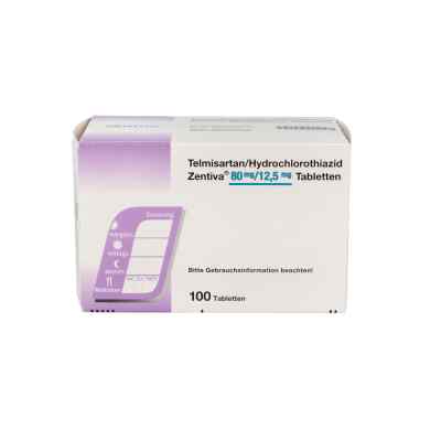 Telmisartan/hct Zentiva 80 mg/12,5 mg Tabletten 100 stk von Zentiva Pharma GmbH PZN 10715421