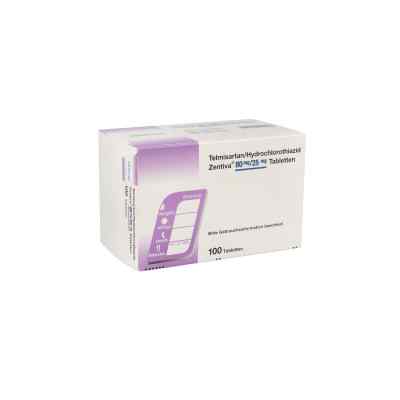 Telmisartan/Hydrochlorothiazid Zentiva 80mg/25mg 100 stk von Zentiva Pharma GmbH PZN 10715438