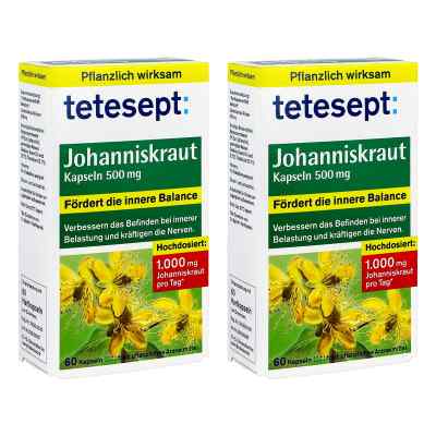 Tetesept Johanniskraut 500 Mg Kapseln 2x60 stk von Merz Consumer Care GmbH PZN 08104857
