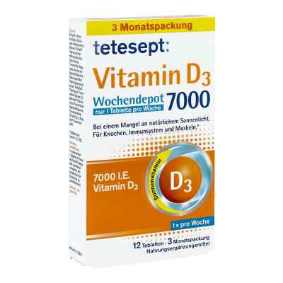 Tetesept Vitamin D3 7.000 Wochendepot Filmtabletten 12 stk von Merz Consumer Care GmbH PZN 13166707