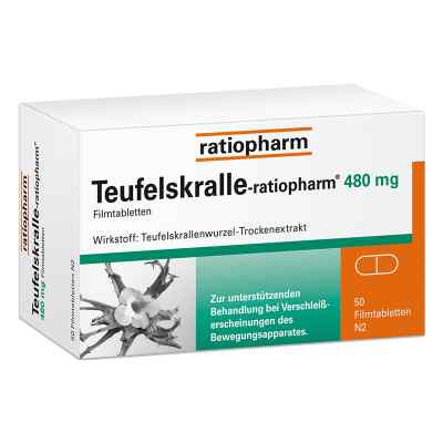 Teufelskralle ratiopharm - bei Gelenkschmerz 200 stk von ratiopharm GmbH PZN 02940747