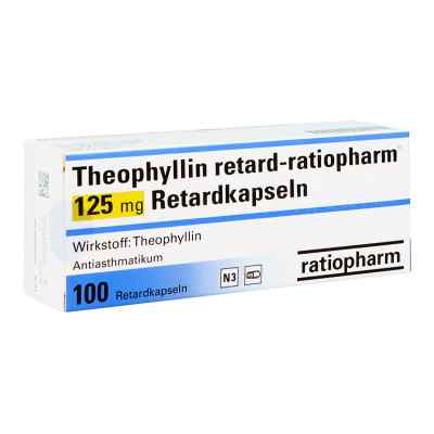 Theophyllin retard-ratiopharm 125mg 100 stk von ratiopharm GmbH PZN 02588457