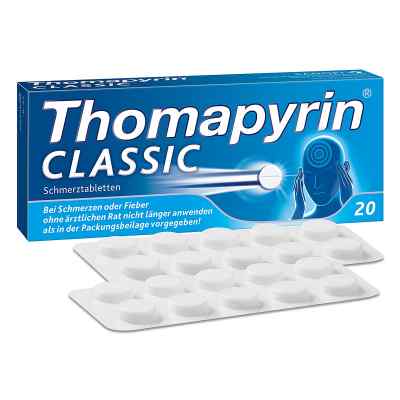 Thomapyrin CLASSIC Schmerztabletten bei Kopfschmerzen 20 stk von  PZN 03046735