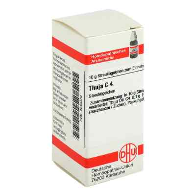 Thuja C4 Globuli 10 g von DHU-Arzneimittel GmbH & Co. KG PZN 04240379