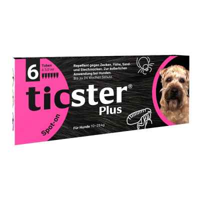 Ticster Plus Spot-on Lösung zum Auftropfen für Hunde 10-25kg 6X3 ml von O'ZOO GmbH PZN 16570219