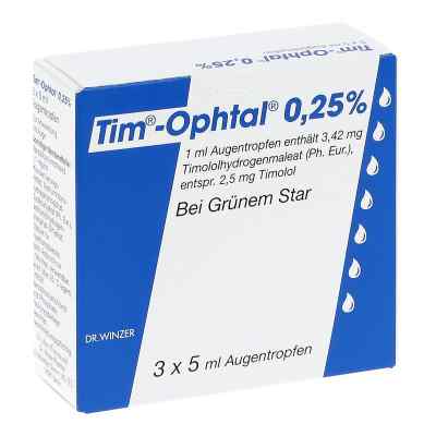 Tim-Ophtal 0,25% 3X5 ml von Dr. Winzer Pharma GmbH PZN 04828629
