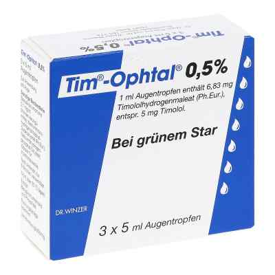 Tim-Ophtal 0,5% 3X5 ml von Dr. Winzer Pharma GmbH PZN 04828641