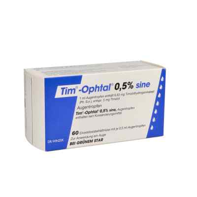 Tim-Ophtal 0,5% sine Augentropfen 0,5ml 60X0.5 ml von Dr. Winzer Pharma GmbH PZN 00718559