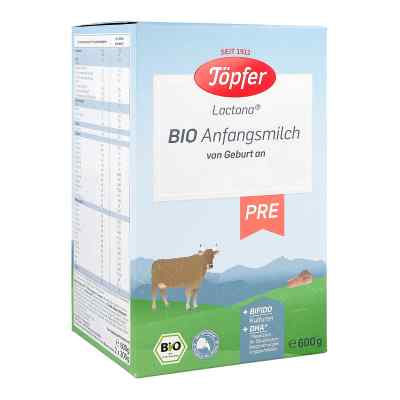 Töpfer Lactana Bio Pre Pulver 600 g von TöPFER GmbH PZN 06081873