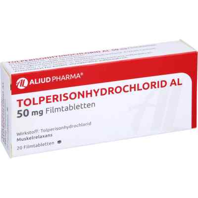 Tolperison Hydrochlorid Al 50 mg Filmtabletten 20 stk von ALIUD Pharma GmbH PZN 05705343