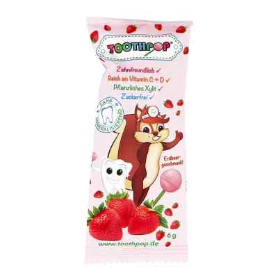 Toothpop Zahnpflege-lolli Erdbeergeschmack 1 stk von Sales plus GmbH PZN 11321090