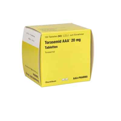 Torasemid AAA 20mg 100 stk von AAA - Pharma GmbH PZN 06837124