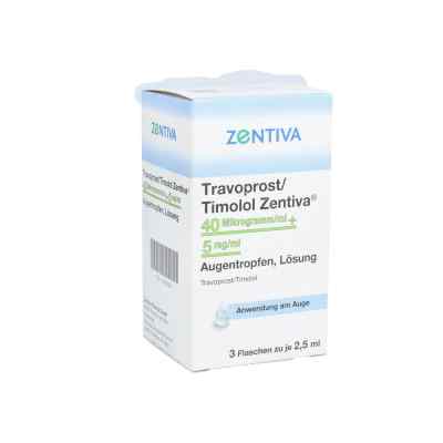 Travoprost/timolol Zentiva 40 [my]g+5 mg Augentrop 3X2.5 ml von Zentiva Pharma GmbH PZN 13580884
