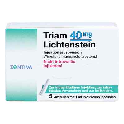 Triam 40 Lichtenstein Kristallsuspension Ampullen 5X1 ml von Zentiva Pharma GmbH PZN 04692727