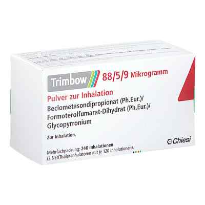 Trimbow 88/5/9 Μg 240ed Plv.z.inhalation Nexthaler 2 stk von EurimPharm Arzneimittel GmbH PZN 18680662