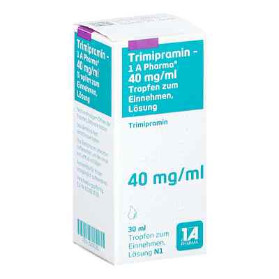 Trimipramin-1a Pharma 40 mg/ml Tropfen zum Einnehmen 30 ml von 1 A Pharma GmbH PZN 15436281