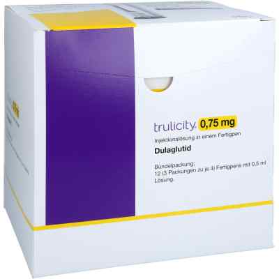 Trulicity 0,75 mg Injektionslösung i.e.Fertigpen 12 stk von LILLY DEUTSCHLAND GmbH PZN 14264033