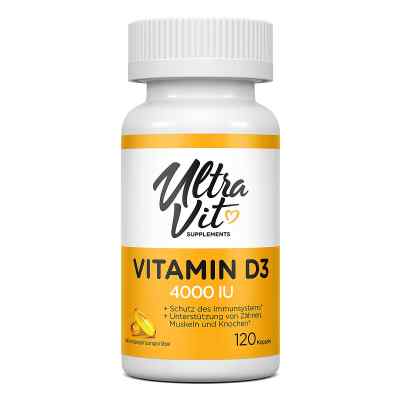 UltraVit Vitamin D3 4000 IU Kapseln 120 stk von VPlab SIA PZN 08107577