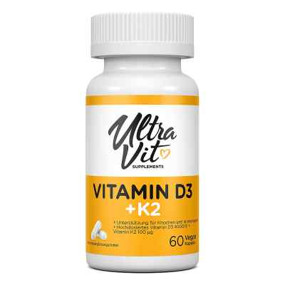 UltraVit Vitamin D3 4000IU + K2 Kapseln 60 stk von VPlab SIA PZN 08107575