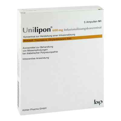 Unilipon 600 Infusionslösungskonzentrat 1X5 stk von Köhler Pharma GmbH PZN 04644125