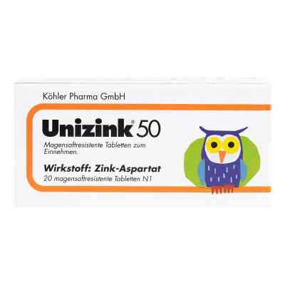 Unizink 50 20 stk von Köhler Pharma GmbH PZN 00702162