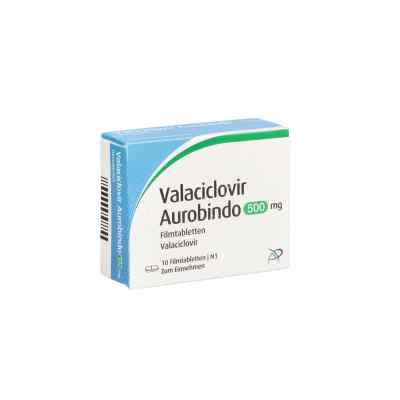Valaciclovir Aurobindo 500mg 10 stk von PUREN Pharma GmbH & Co. KG PZN 07473776