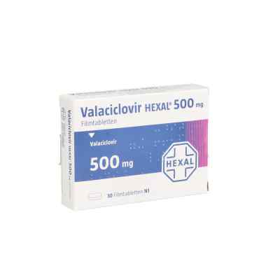 Valaciclovir Hexal 500 mg Filmtabletten 10 stk von Hexal AG PZN 03420257
