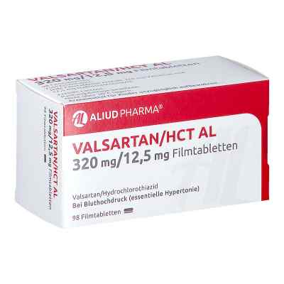 Valsartan/HCT AL 320mg/12,5mg 98 stk von ALIUD Pharma GmbH PZN 07758579