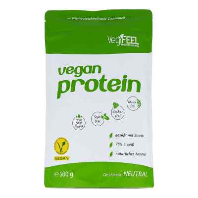 Vegan protein neutral Pulver 500 g von Fitnesshotline GmbH PZN 11514601