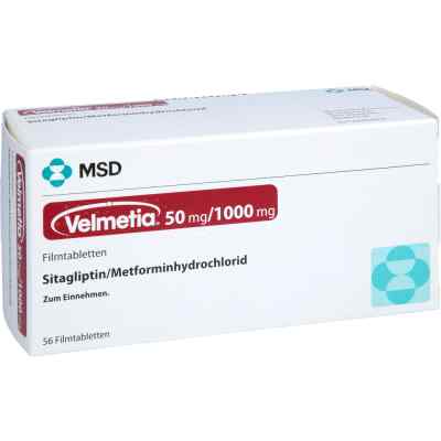 Velmetia 50mg/1000mg 56 stk von BERLIN-CHEMIE AG PZN 00089945