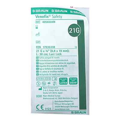 Venofix Safety Venenpunkt.21 G 0,8x19mm 30cm Grün 1 stk von B. Braun Melsungen AG PZN 17935338