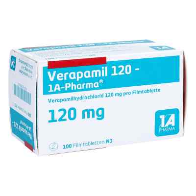 Verapamil 120-1A Pharma 100 stk von 1 A Pharma GmbH PZN 00353537