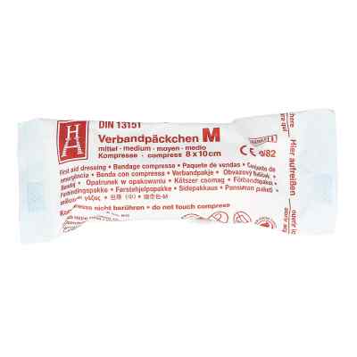 Verbandpäckchen steril 8 x 10 cm M 1 stk von Brinkmann Medical ein Unternehmen der Dr. Junghans PZN 03160810