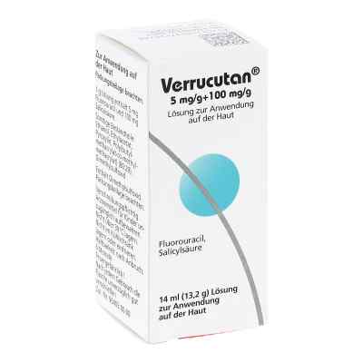 Verrucutan 5 mg/g + 100 mg/g Lösung zur, zum anw.auf d.Haut 14 ml von DERMAPHARM AG PZN 13719276