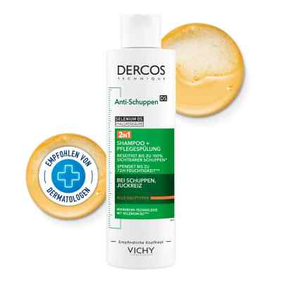 Vichy Dercos 2in1 Anti-Schuppen Shampoo + Pflegespülung  200 ml von L'Oreal Deutschland GmbH PZN 19180677