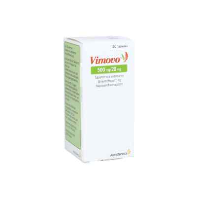 Vimovo 500 mg/20 mg magensaftresistente Tabletten 30 stk von GRüNENTHAL GmbH PZN 09315828