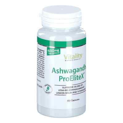 Vitality Nutritionals Ashwagandha ProEliteX 500 mg Kapseln 60 stk von Vision Healthcare B.V. PZN 20102263