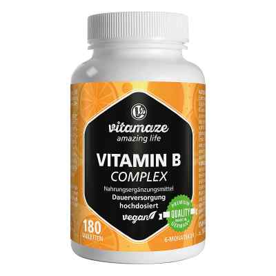 Vitamaze VITAMIN B-Complex hochdosiert vegan 180 stk von Vitamaze GmbH PZN 12741428